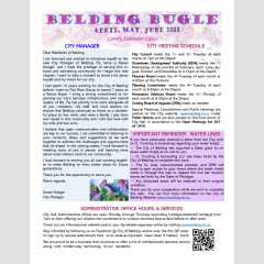 Belding Bugle front page.